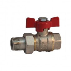 BRASS BALL VALVES, WITH UNION, MALE MALE, MALE FEMALE, MADE IN ITALY (6)